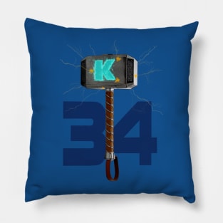 Syndergaard's Hammer (w/ Orange K) Pillow