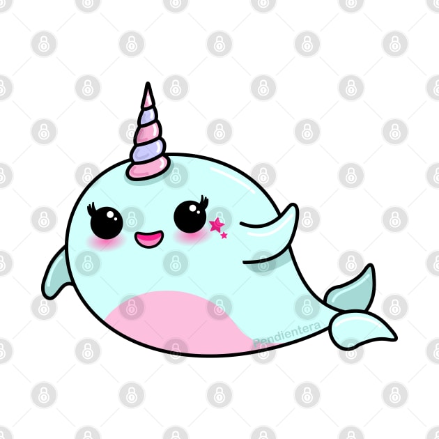 Cute Narwhal by Pendientera