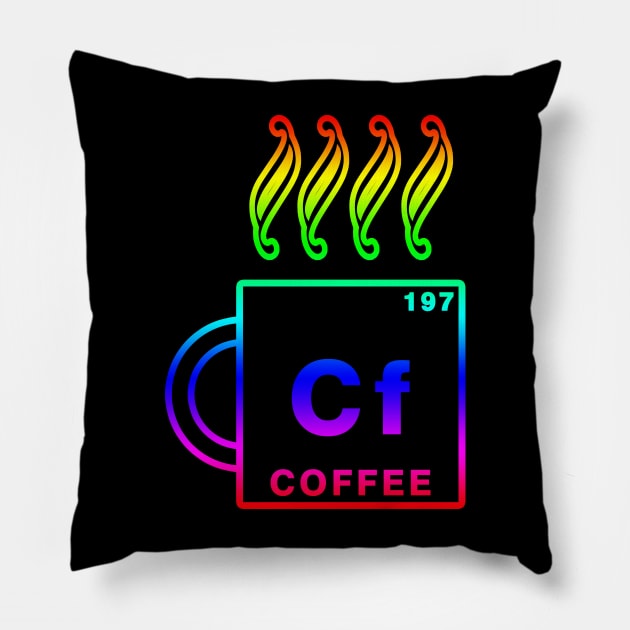 COFFEE ELEMENT Pillow by hackercyberattackactivity