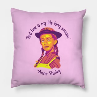 Anne of Green Gables Portrait and Quote Pillow