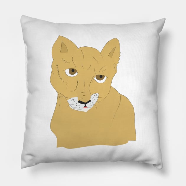 Cute lion Pillow by Alekvik