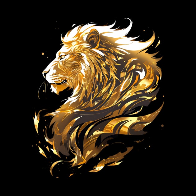 gold lion by dorapeterx