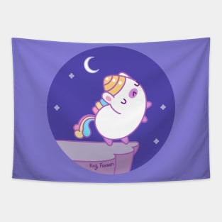 Kawaii Fat Unicorn Tapestry