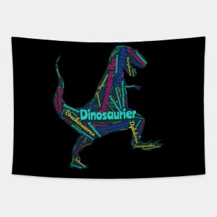 Lesen lernen mit einem T-Rex Dinosaurierer Tapestry