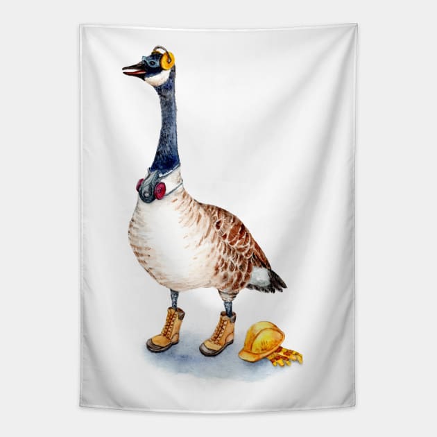 Safety Goose Tapestry by Goosi