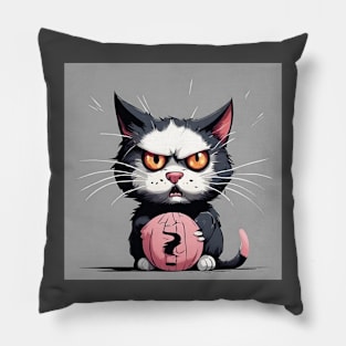 Angry cat Pillow