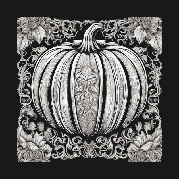 Halloween pumpkin patch intricate design by Edgi