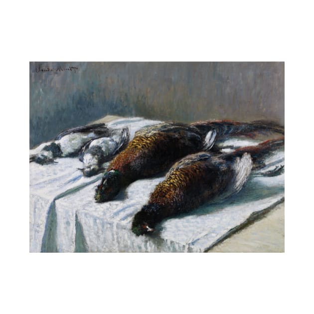 Still Life with Pheasants and Plovers by Claude Monet by Classic Art Stall