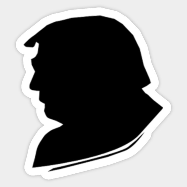 Donald Trump Silhouette Art 2020 Donald Trump Sticker Teepublic Au