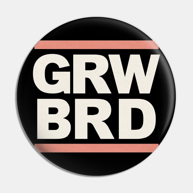 Grow beard Pin by BeardyGraphics