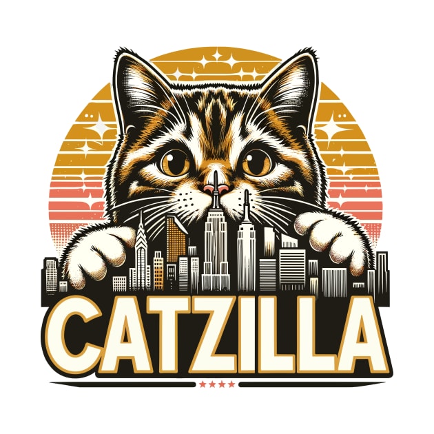 Catzilla Funny by Nessanya