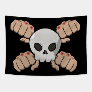 Bare Knuckle Boxing crew Jolly Roger (no caption) Tapestry