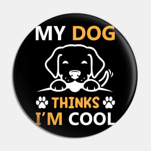 Dog T-Shirt Design Pin