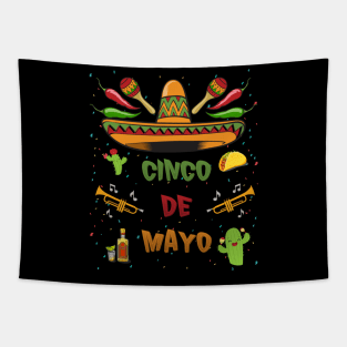 Funny Cinco De Mayo Fiesta Tapestry