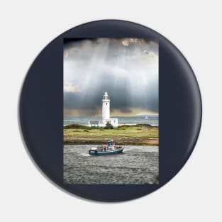 Hampshire Hurst Point Lighthouse, England art Pin