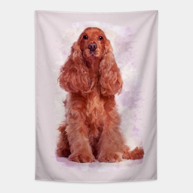 English Cocker Spaniel Tapestry by Nartissima