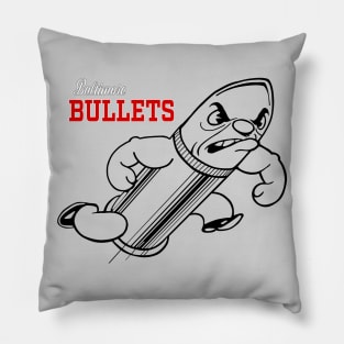 Defunct Baltimore Bullets Basketball Pillow