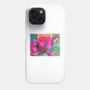 Bright Pink Australian Flower Design Phone Case