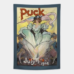 Puck Vintage Magazine Cover Tapestry