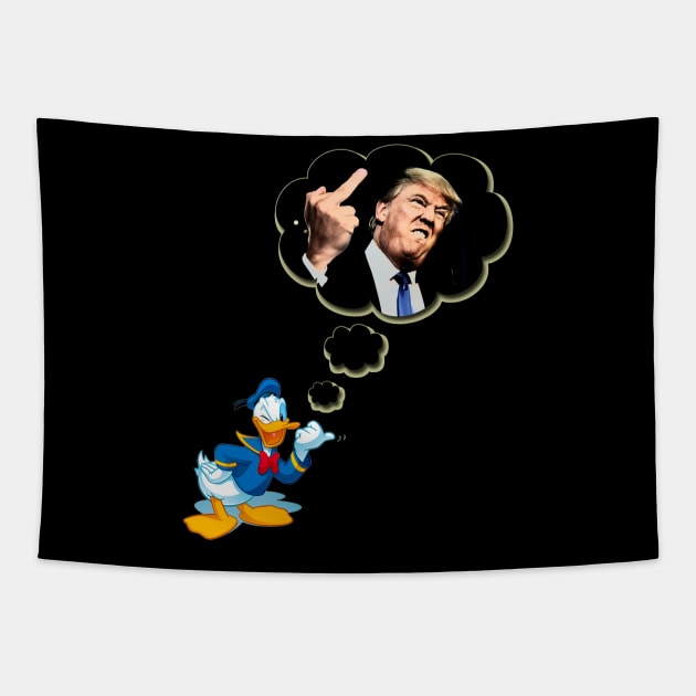 President Donald Trump and Donald Tapestry by Aloha Designs