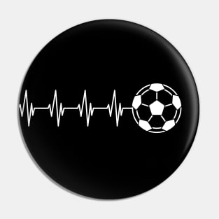 Soccer Heartbeat w Pin