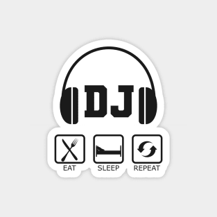 DJ - Eat sleep DJ Repeat Magnet