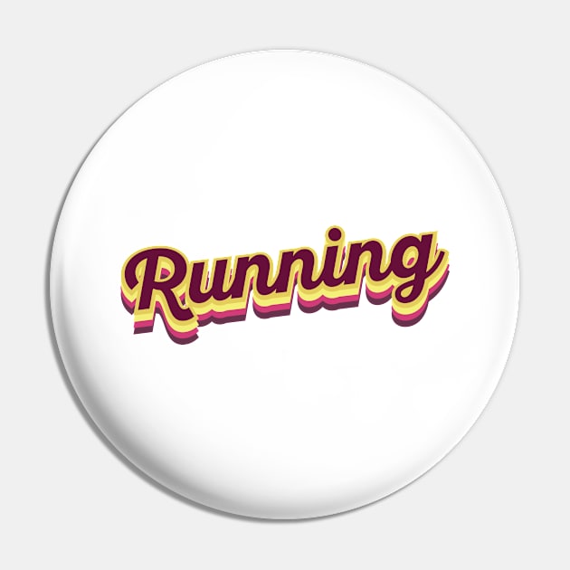 Retro Running Pin by neodhlamini