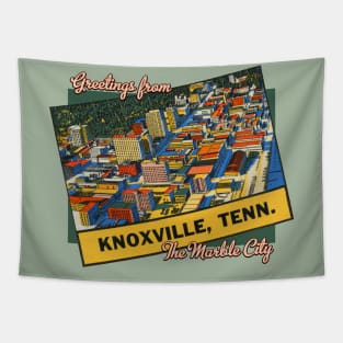 Greetings from Knoxville Tennessee the Marble City Tapestry