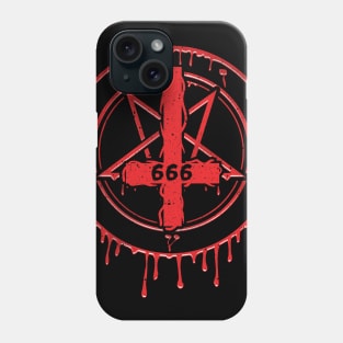 Inverted Pentagram I Satanic 666  print Phone Case