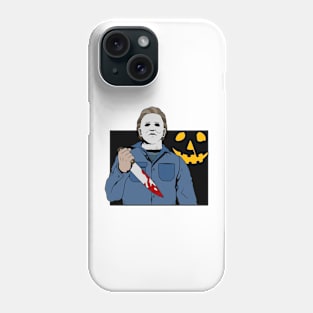 Michael Myers with Pumpkin Phone Case