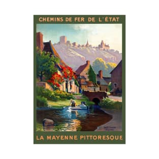 Vintage Travel Poster France Ly Mayenne Pittoresque T-Shirt