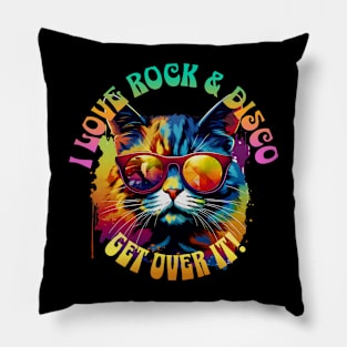 Rock & Disco Cat Pillow