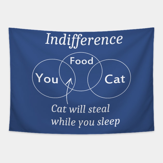 Indifference for dark backgrounds Tapestry by TechCowboysServices