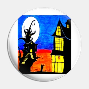 The haunted house Pin