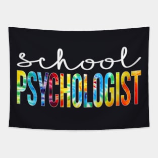 School Psychologist Tie Dye Appreciation Day Back To School Tapestry