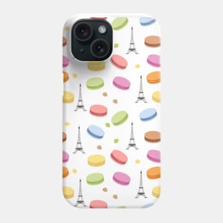 French macaroons and Eiffel Tower Phone Case