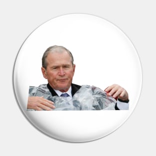 George W Bush - Rain Poncho Meme Pin