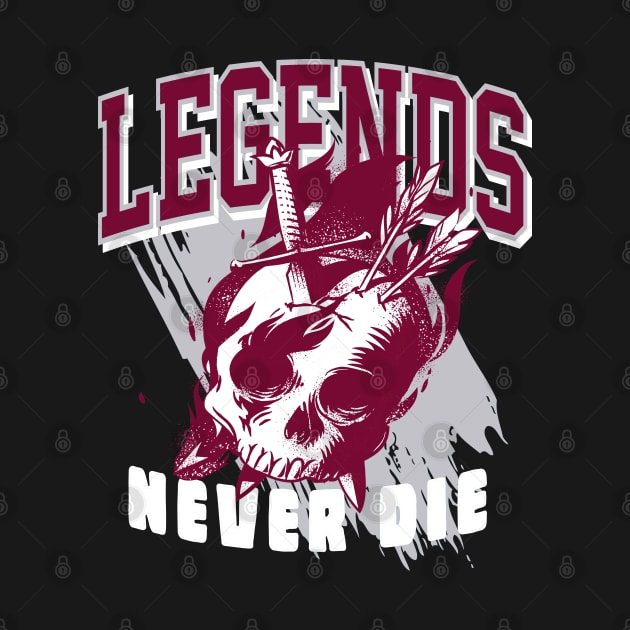 Legends Never Die Retro 1 Cherrywood by funandgames