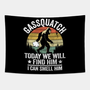 Funny Bigfoot Fart Gassquatch Sasquatch Vintage Tapestry