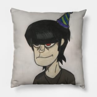 Murdoc in a party hat Pillow