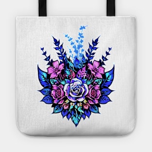 Cyberpunk Flowers Tote