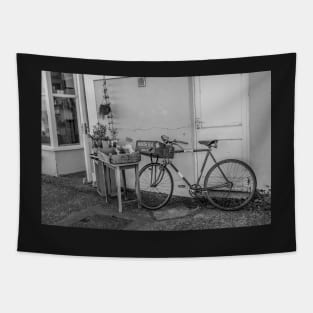 Bike by the beach side cafe Tapestry