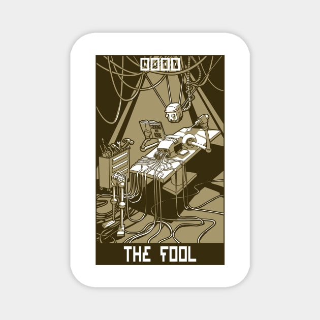 Robo Tarot: The Fool v2 Magnet by PeterTheHague