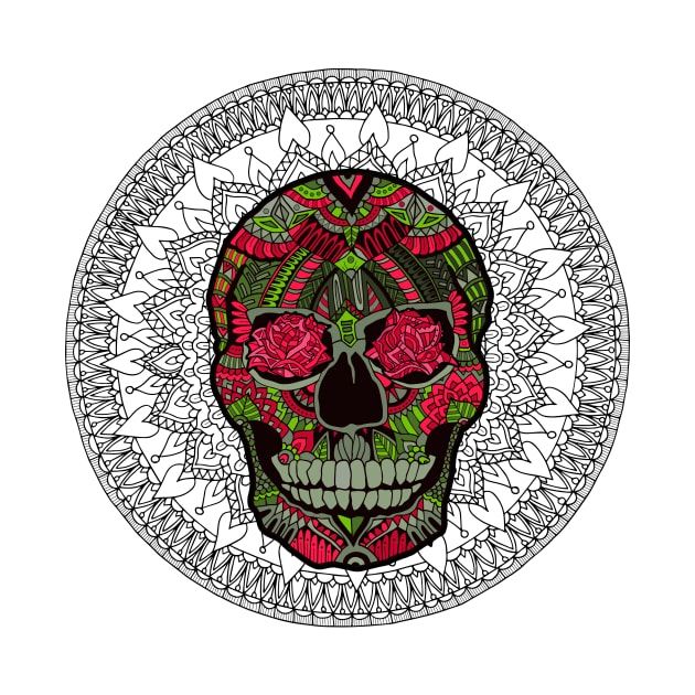 Zentangle sugarskull by ComPix