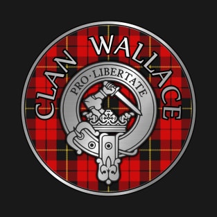 Clan Wallace Crest & Tartan T-Shirt