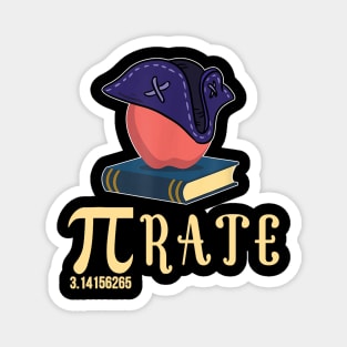 Pi Rate Pirate Math Teacher Funny Math Nerd Gift Men Women Magnet