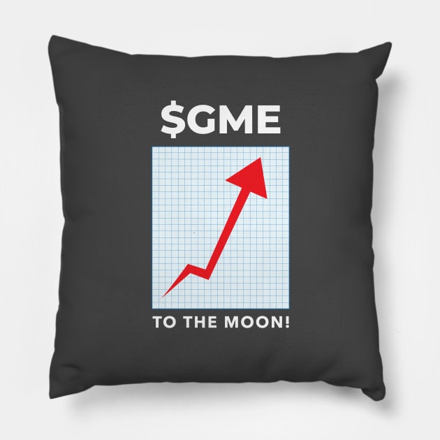 GME To The Moon Pillow by Ghost Of A Chance 