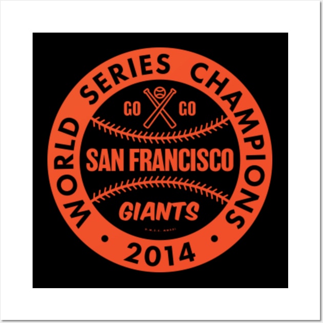 San Francisco Giants 2014 WORLD SERIES CHAMPIONS Commemorative 22x34 WALL  POSTER