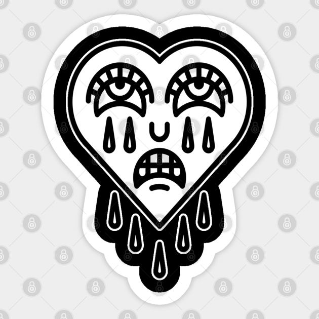 Crying heart  Tattoo Abyss Montreal