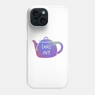 watercolor tea pot - chill out Phone Case